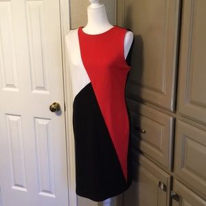🔥Color block Sheath Dress sz 10